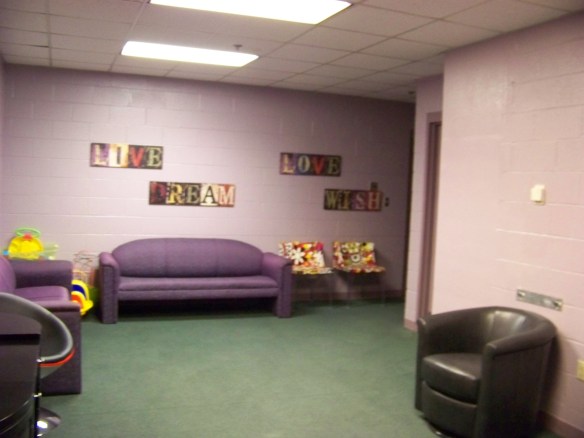 This is where families of the players can wait for them after games. I didn't really have any other place to put this, so here it is.