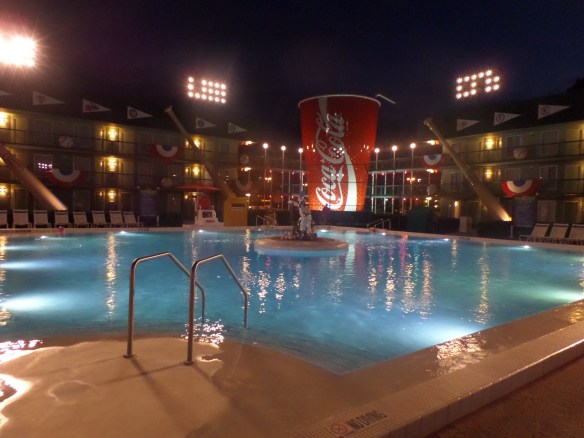This is a baseball-themed pool. That's Goofy on the mound.