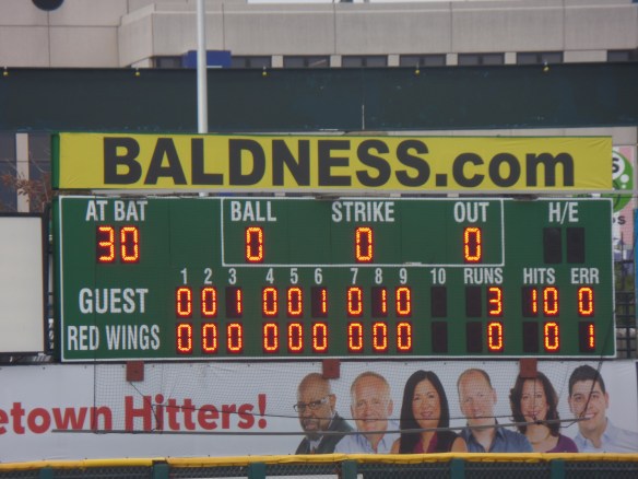 (They'd removed the "Bulls" from the bottom, but hadn't wiped the board yet.)