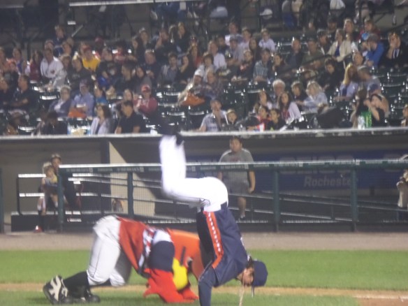 Semi-Handstand.... Spikes was having trouble...