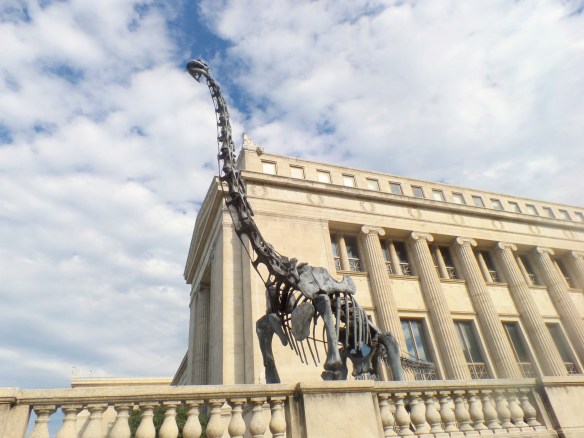Brachiosaurus outside of the Field Museum